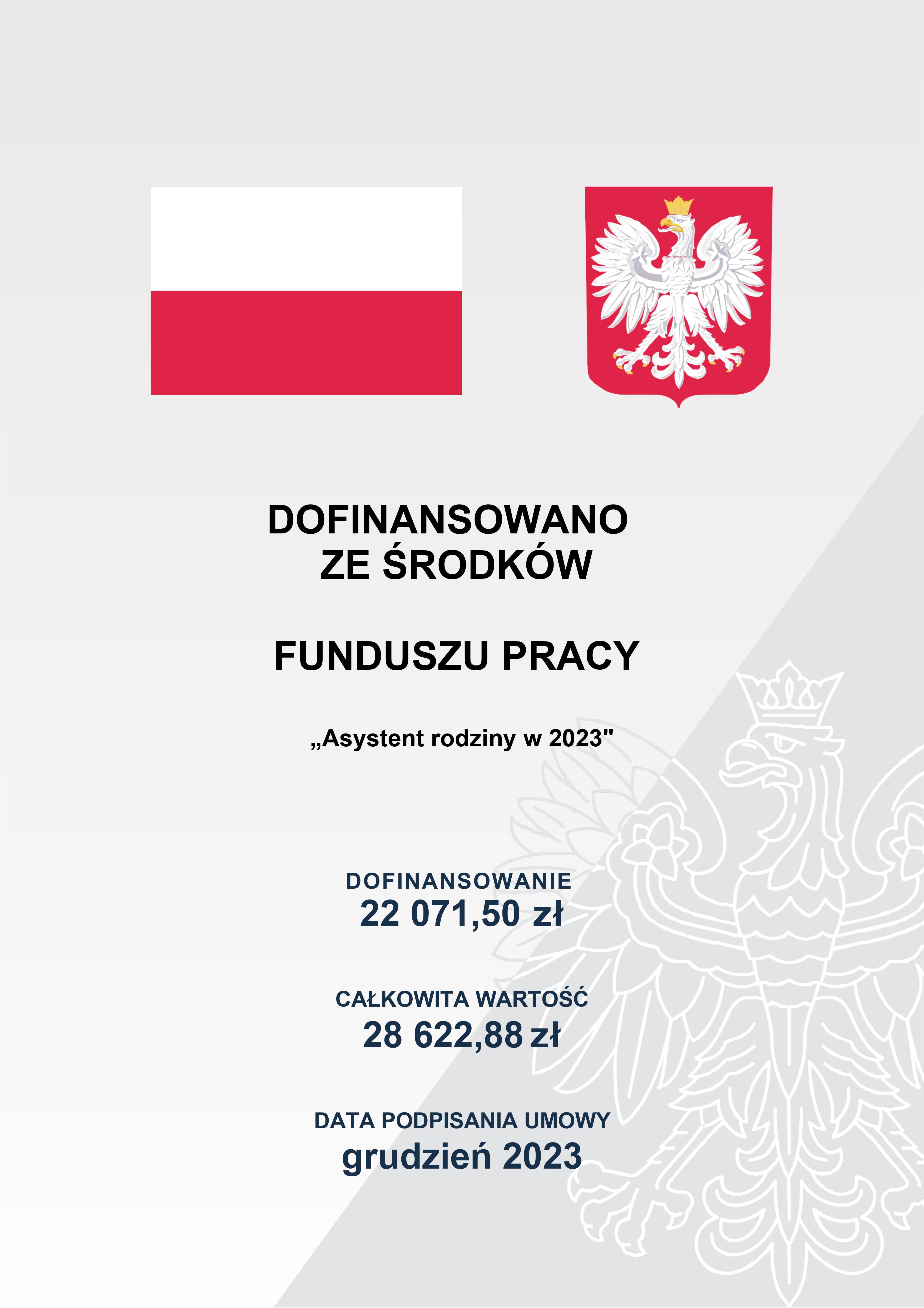 Plakat informacyjny asystent rodziny - edycja 2023