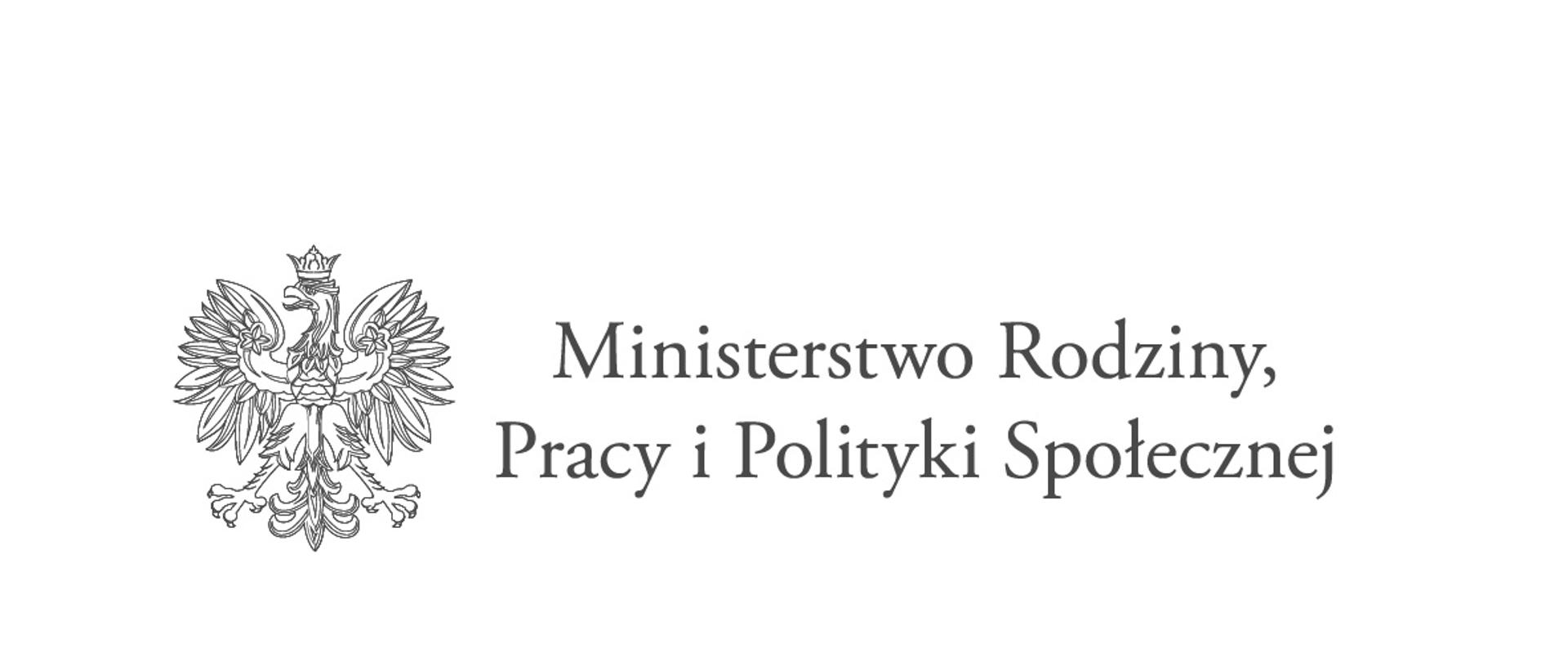 Logo Ministerstwa Rodziny, Pracy i Polityki Społecznej